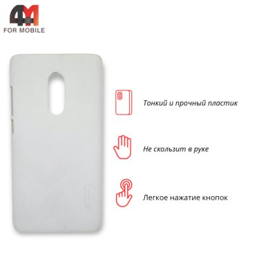 Чехол для Xiaomi Redmi Note 4/Note 4X пластиковый, белого цвета, Nillkin