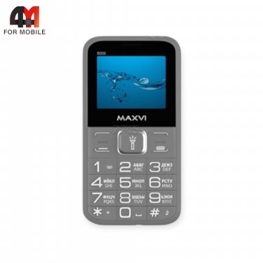 Телефон Maxvi B200, серого цвета