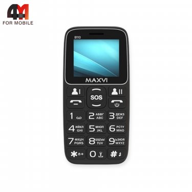 Телефон Maxvi B110, черного цвета