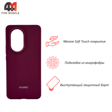Чехол для Huawei Nova 13 Pro Silicone Case, цвет марсала