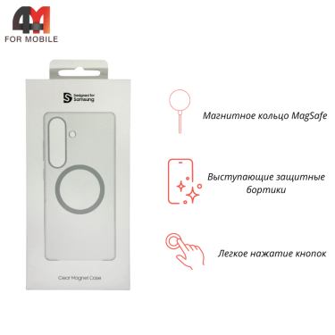 Чехол для Samsung S25 Plus Clear Case Magnetic, прозрачный