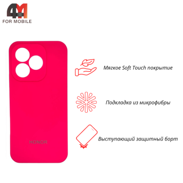 Чехол для Huawei Honor 400 Lite Silicone Case, ярко-розового цвета