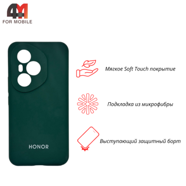 Чехол для Huawei Honor 400 Pro Silicone Case, темно-зеленого цвета