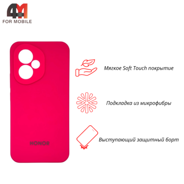 Чехол для Huawei Honor 400 Silicone Case, ярко-розового цвета