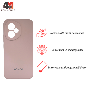 Чехол для Huawei Honor 400 Silicone Case, пудрового цвета