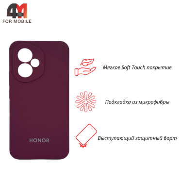 Чехол для Huawei Honor 400 Silicone Case, цвет марсала