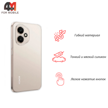 Чехол для Huawei Honor 400 силиконовый, прозрачный