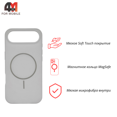 Чехол для Iphone 17 Air Silicone Case Magnetic, белого цвета