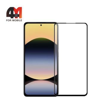 Стекло Xiaomi Redmi 15 5D, глянец, черный