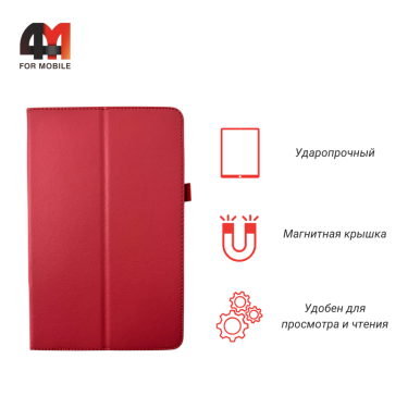 Чехол-книга для Samsung Tab S5e 2019 (T720/T725) с рамкой, красного цвета
