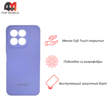 Чехол для Honor X6C Silicone Case, лавандового цвета