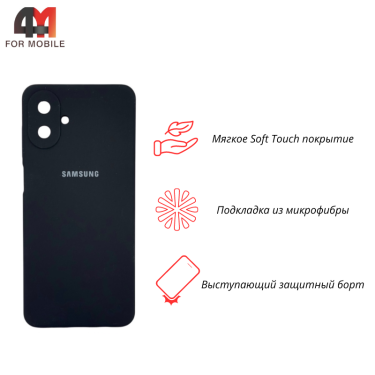 Чехол для Samsung A07 Silicone Case, черного цвета