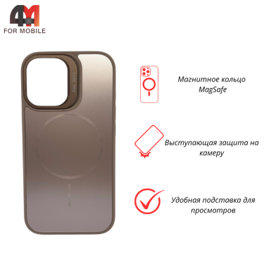 Чехол для Iphone 17 Glass Pro+MagSafe, золотистого цвета