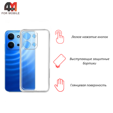 Чехол для Xiaomi Poco C85/Redmi 15C силиконовый, прозрачный