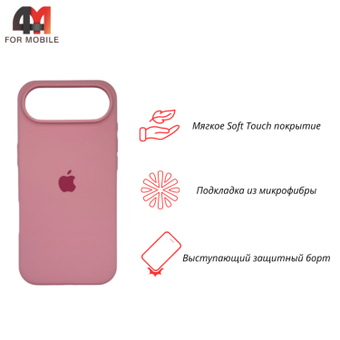 Чехол для iPhone 17 Air Silicone Case, 6 розовый