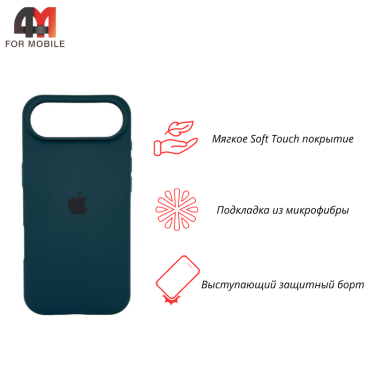 Чехол для iPhone 17 Air Silicone Case, 49 темно-бирюзовый