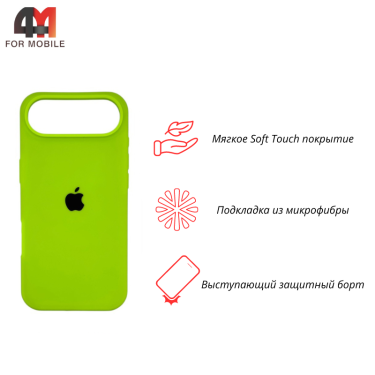 Чехол для iPhone 17 Air Silicone Case, 60 неоновый