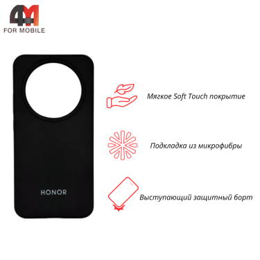 Чехол для Honor X9D Silicone Case, черного цвета