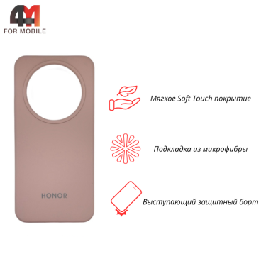 Чехол для Honor X9D Silicone Case, пудрового цвета