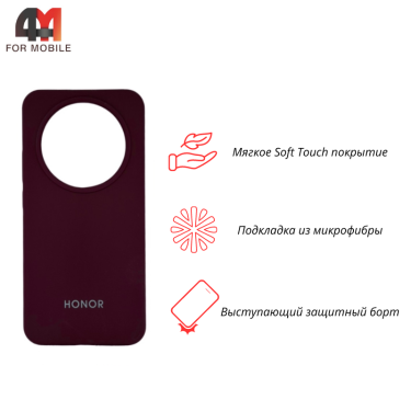 Чехол для Honor X9D Silicone Case, цвет марсала