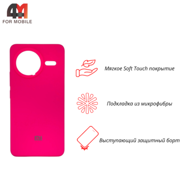 Чехол для Xiaomi Poco F7 Pro 5G Silicone Case, ярко-розового цвета