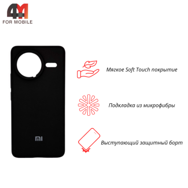 Чехол для Xiaomi Poco F7 Pro 5G Silicone Case, черного цвета