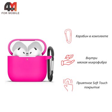 Чехол для Airpods 3 Protective Case, ярко-розовый