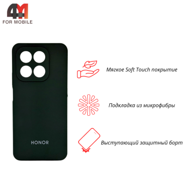 Чехол для Honor X7D Silicone Case, темно-зеленого цвета
