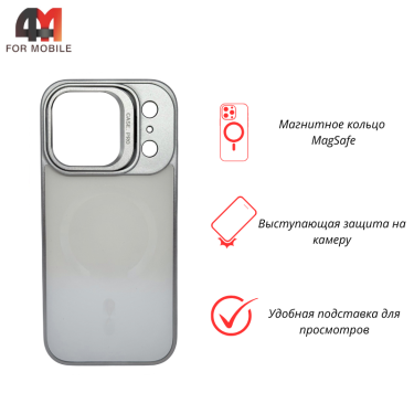 Чехол для iPhone 17 Pro Max Glass Pro+MagSafe, белого цвета