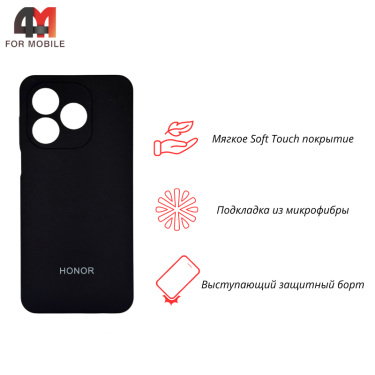 Чехол для Honor X5C/X5C Plus Silicone Case, черного цвета