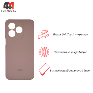 Чехол для Honor X5C/X5C Plus Silicone Case, пудрового цвета