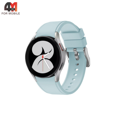 Сменный браслет для Samsung Watch 20 Mm силиконовый, небесного цвета