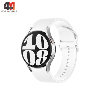 Сменный браслет для Samsung Watch 20 Mm силиконовый, белого цвета