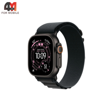 Сменный браслет для Apple Watch 38/40/41/42 (10 серия) Mm Alpine Loop, черный