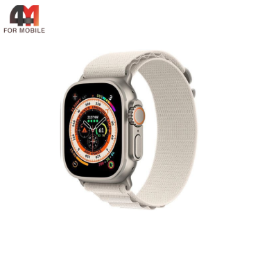 Сменный браслет для Apple Watch 38/40/41/42 (10 серия) Mm Alpine Loop, молочный