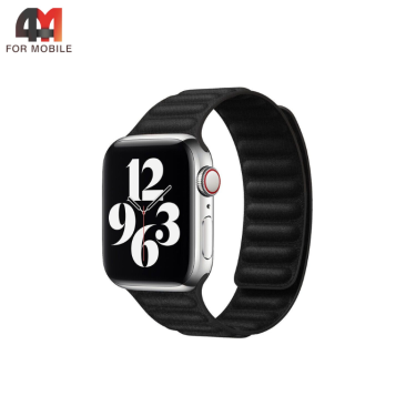 Сменный браслет для Apple Watch 38/40/41/42 (10 серия) Mm FineWoven, черный