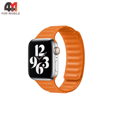 Сменный браслет для Apple Watch 38/40/41/42 (10 серия) Mm FineWoven, оранжевый