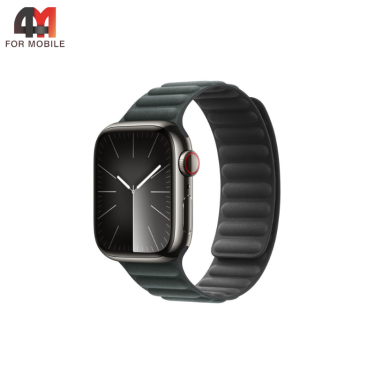 Сменный браслет для Apple Watch 38/40/41/42 (10 серия) Mm FineWoven, темно-зеленый