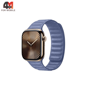 Сменный браслет для Apple Watch 38/40/41/42 (10 серия) Mm FineWoven, голубой