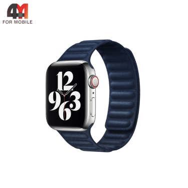 Сменный браслет для Apple Watch 38/40/41/42 (10 серия) Mm FineWoven, темно-синий