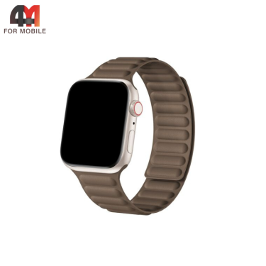 Сменный браслет для Apple Watch 38/40/41/42 (10 серия) Mm FineWoven, коричневый