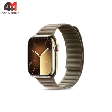 Сменный браслет для Apple Watch 38/40/41/42 (10 серия) Mm FineWoven, светло-коричневый