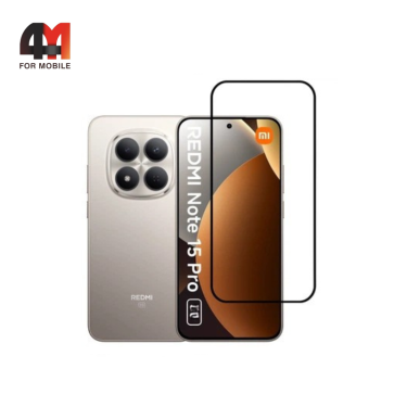 Стекло для Xiaomi Redmi Note 15 Pro 4G ПП Around, глянец, черный