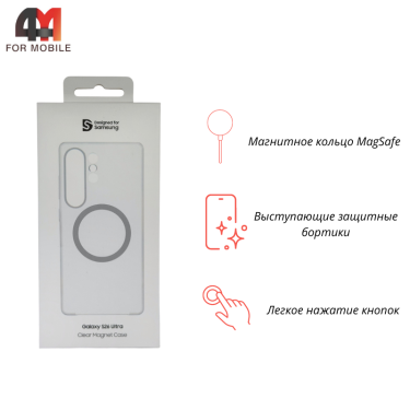 Чехол для Samsung S26 Ultra Clear Case+MagSafe, прозрачный