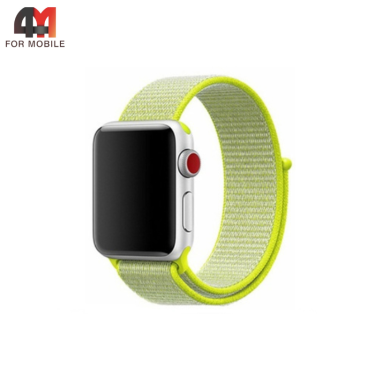 Сменный браслет для Apple Watch 42/44/45/46/49 Mm нейлоновый, неоновый