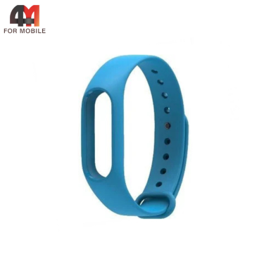 Сменный браслет для Xiaomi Mi Band 2 силиконовый, голубой