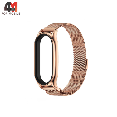 Сменный браслет для Xiaomi Mi Band 2 миланская петля, розовое золото