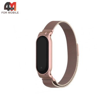 Сменный браслет для Xiaomi Mi Band 2 миланская петля, розовый
