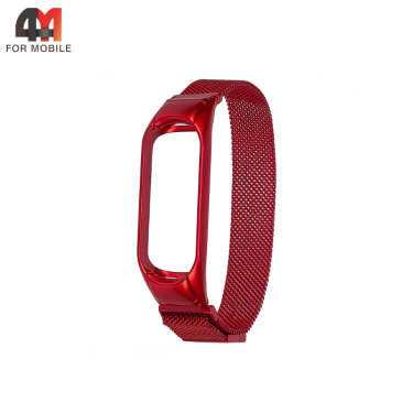 Сменный браслет для Xiaomi Mi Band 2 миланская петля, красный