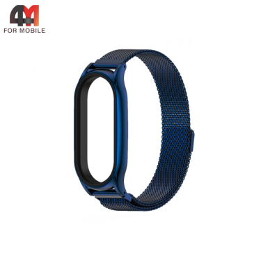 Сменный браслет для Xiaomi Mi Band 2 миланская петля, синий